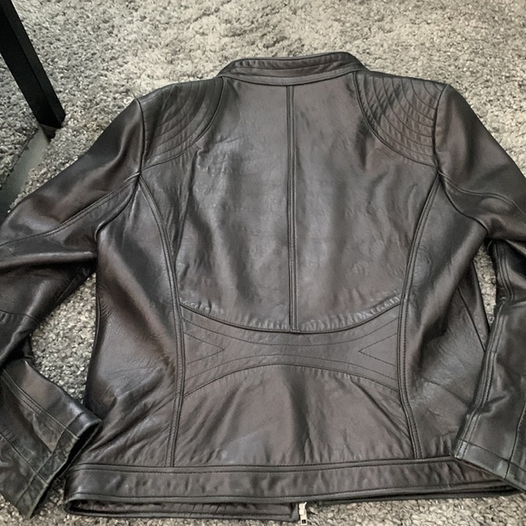 Womens Large or XL Leather jacket bh sophisticates - Picture 10 of 10